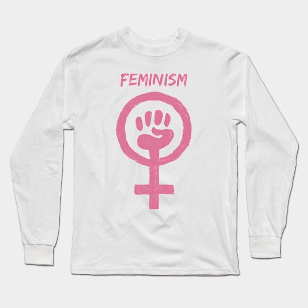 FEMINISM IN OIL Long Sleeve T-Shirt by jcnenm